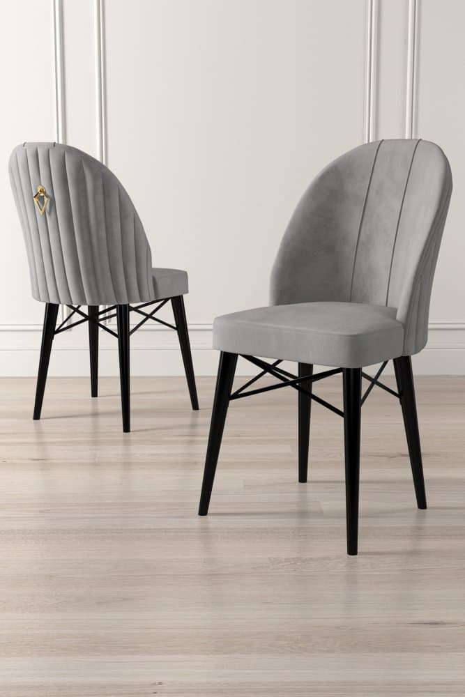 Súprava stoličiek (4 kusy) Ritim - Grey, Black 1