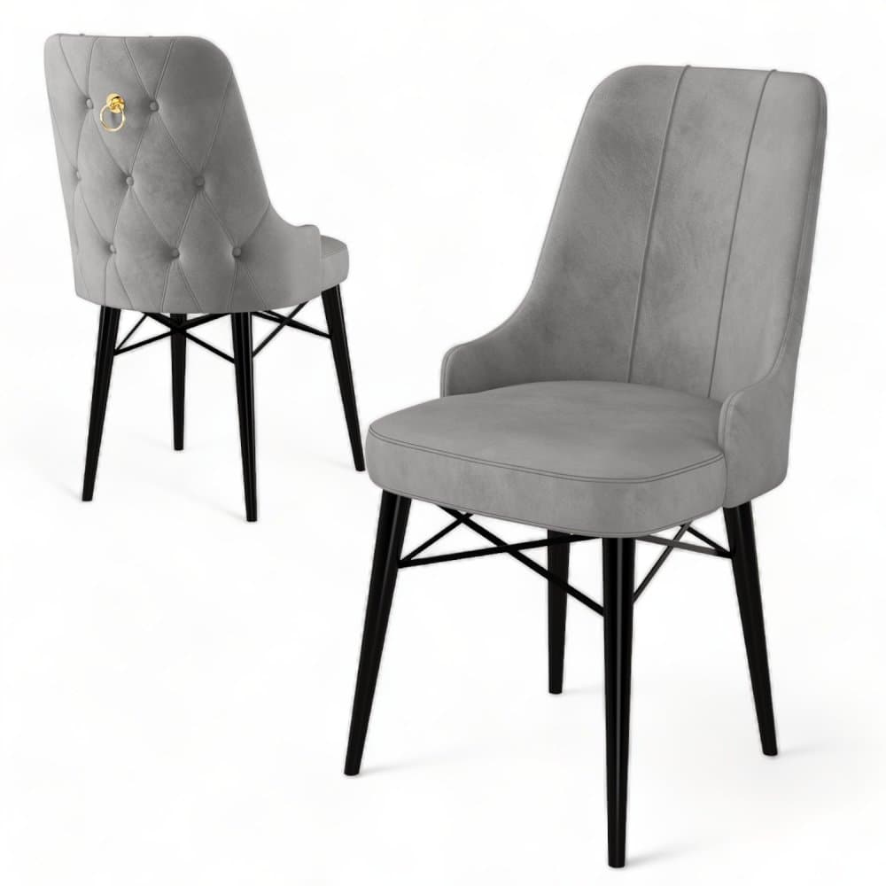 Súprava stoličiek (4 kusy) Pare - Grey, Black 1