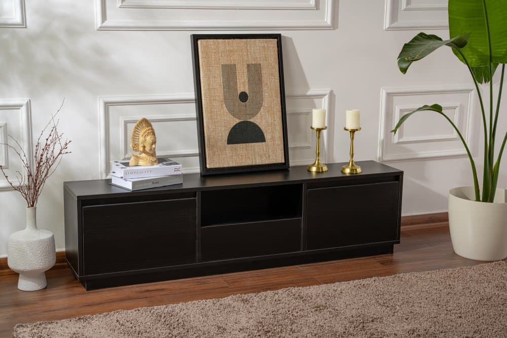 TV stolík Vanguard - Wood Black