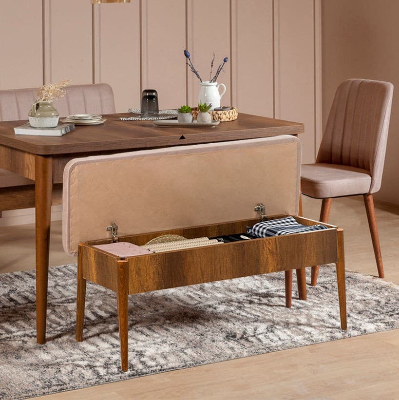 Lavica Vina Bench Walnut, Stone 1