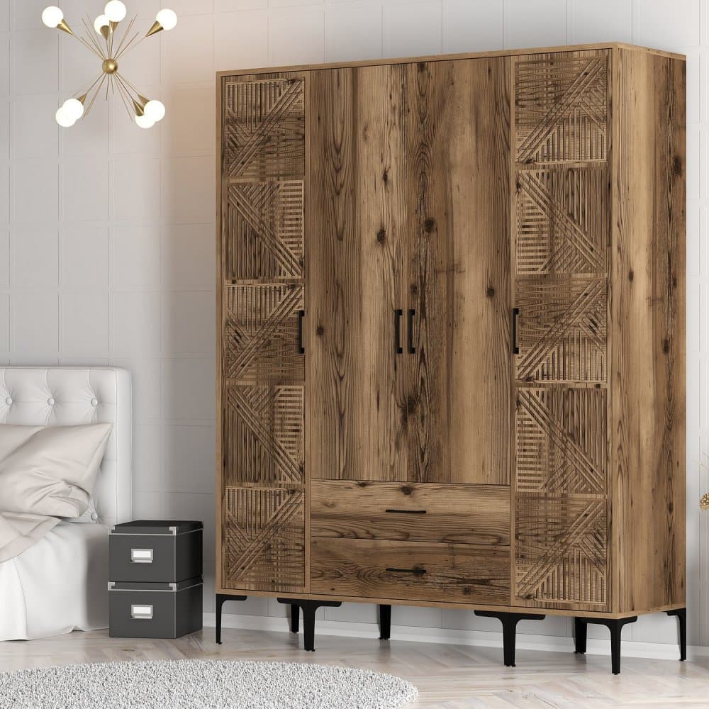 Šatníková skriňa Kumsal PTP - Walnut