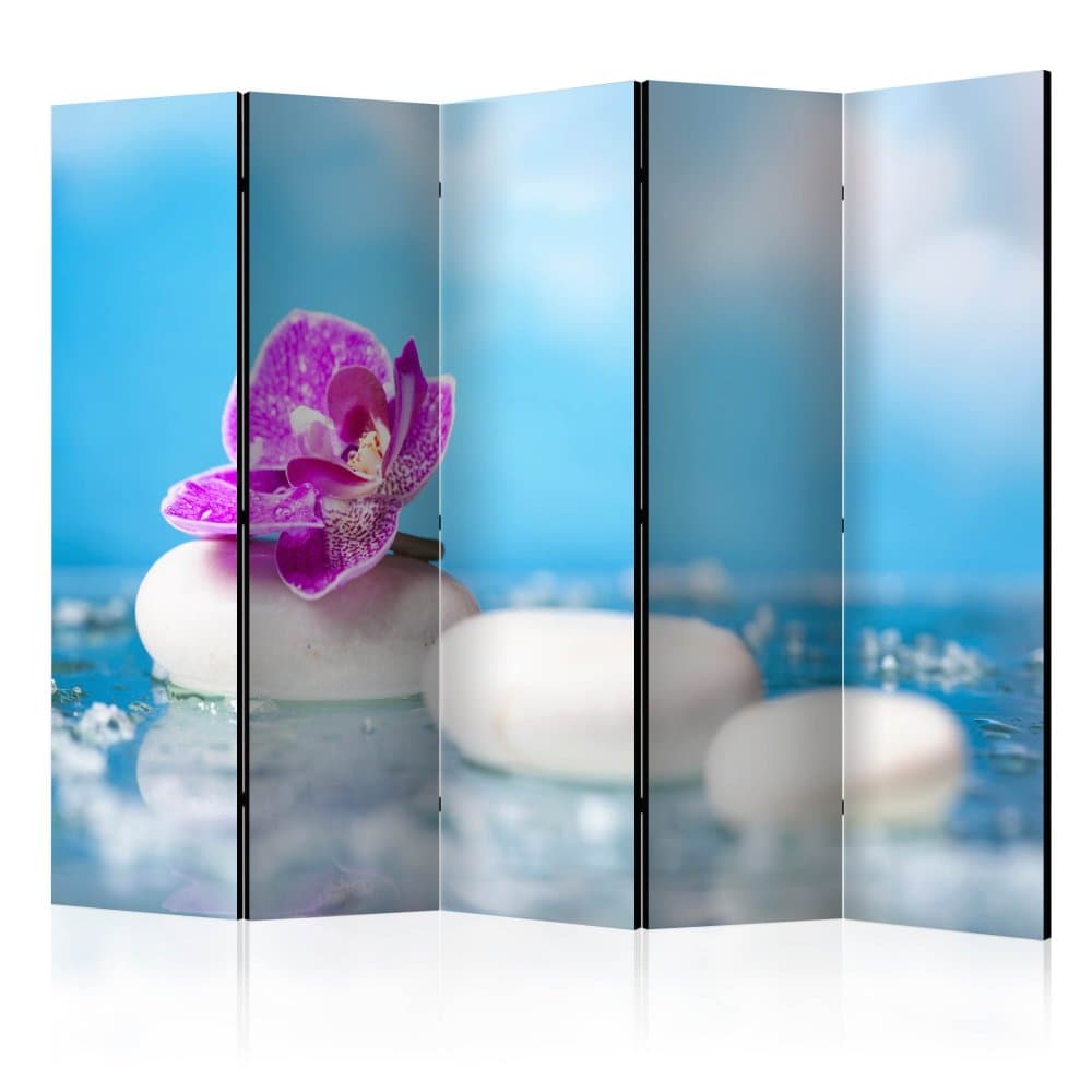 Paraván Pink Orchid and white Zen Stones II Dekorhome 1