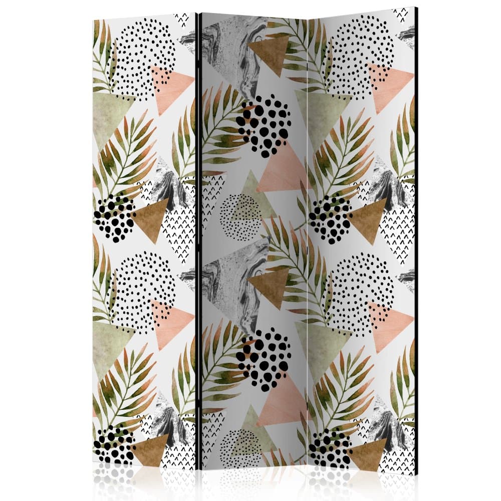 Paraván Tropical Geometry Dekorhome 1
