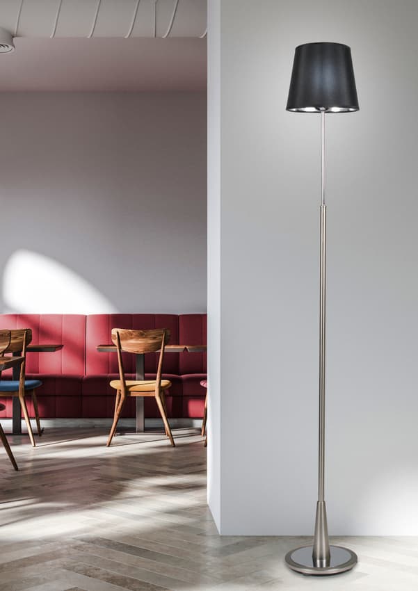 Stojacia lampa Milonga saténová/čierna 1