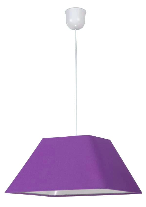 Výpredaj fialovej závesnej stropnej lampy Robin s e27 patinou