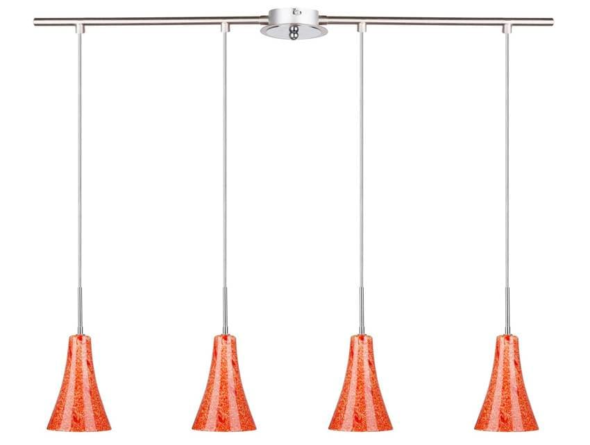 Závesná stropná lampa Rufi s chrómom/saténovým niklom 4xE14 1