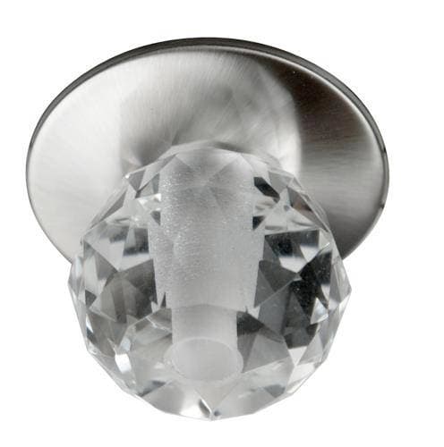 Stropná lampa saténovo-niklová krištáľová guľa G4 SK-04