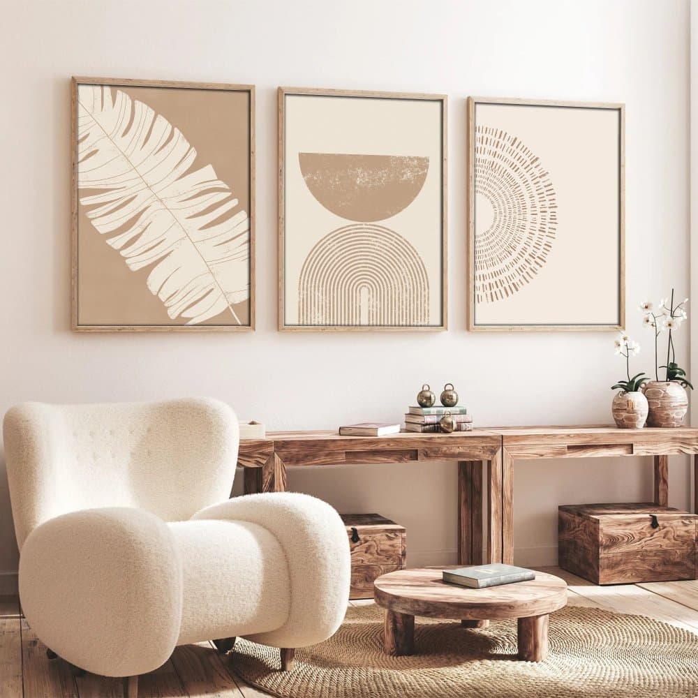 Dekoratívny rámovaný obraz z MDF (3 kusy) Huhu259 - 50 x 70