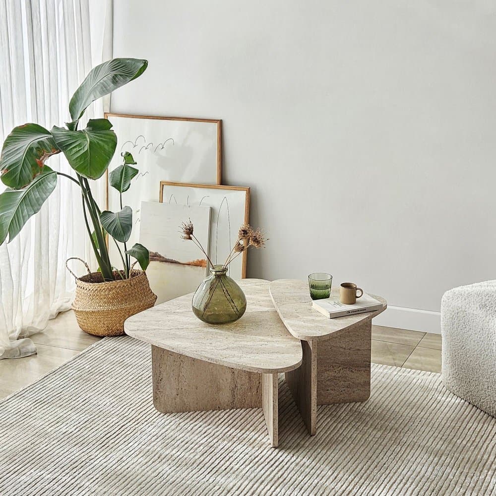 Súprava konferenčných stolíkov Ballare Set - Travertine 1