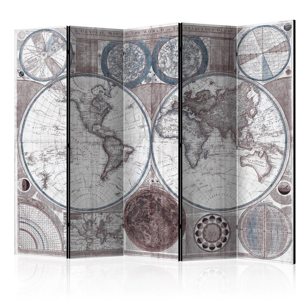 Paraván Terraqueous Globe Dekorhome