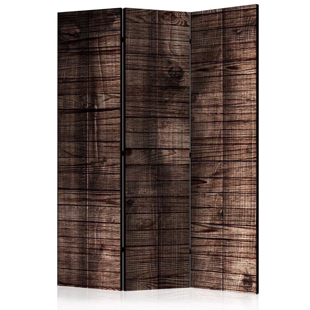 Paraván Dark Brown Boards Dekorhome 1