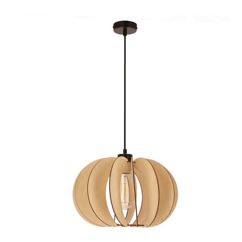 Závesná lampa Eco 2 1x40 E27 drevené tienidlo 1