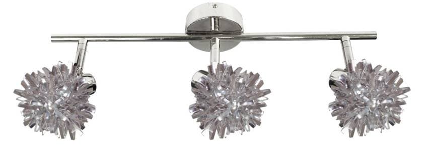Delená stropná lampa 3X40W G9 chróm