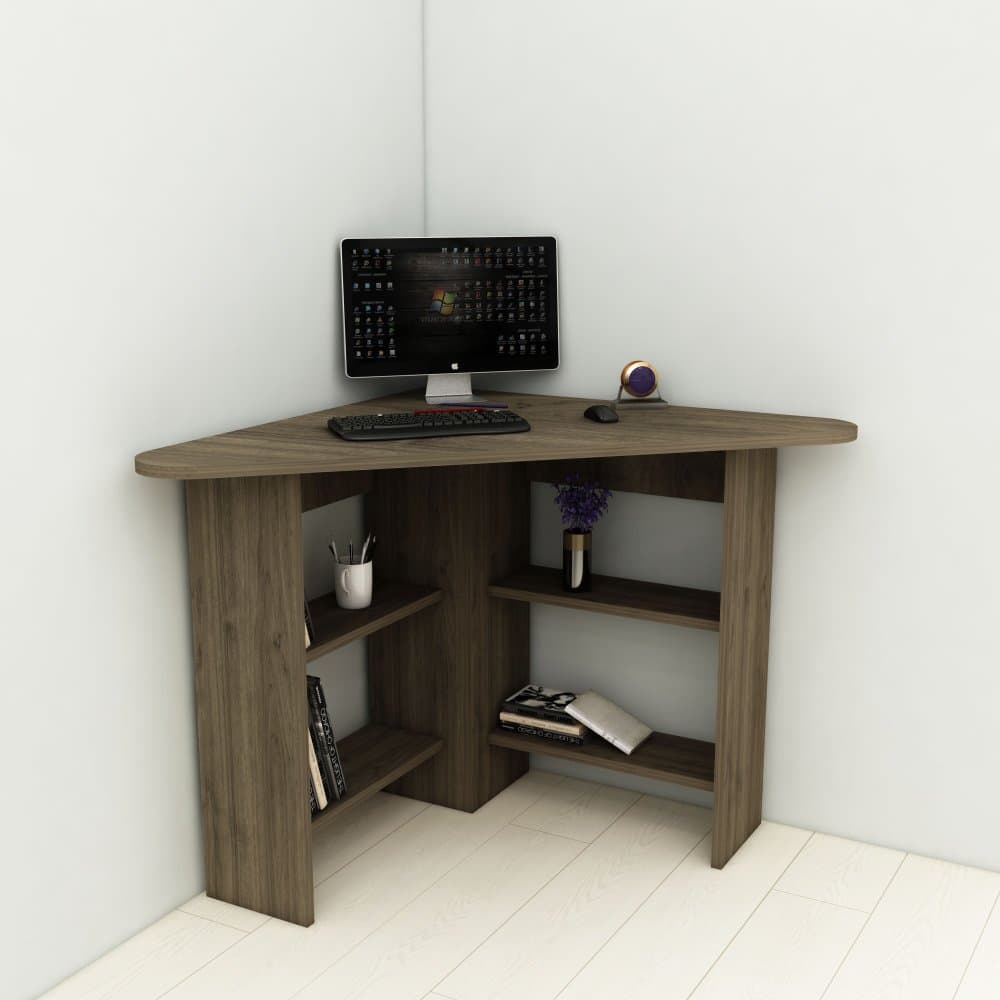 Písací stôl Corner - Walnut