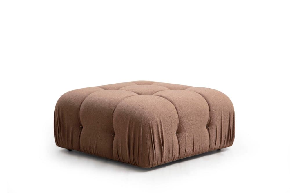 Taburetka Bubble Pouffe - Brown Bouclette 1