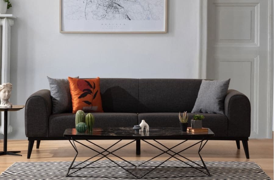 Trojmiestna rozkladacia pohovka Kapri 3 Seater - Anthracite