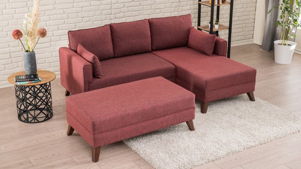 Rohová rozkladacia pohovka Bella Corner Sofa Right 2 - Claret Red 1