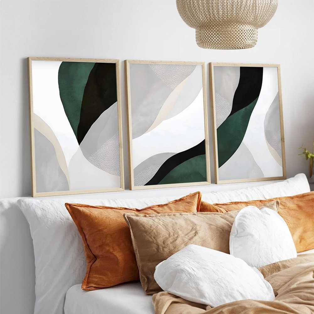 Dekoratívny rámovaný obraz z MDF (3 kusy) Huhu229 - 50 x 70 1