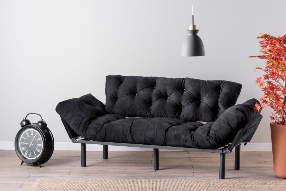 Trojmiestna rozkladacia pohovka Nitta Triple - Black 1
