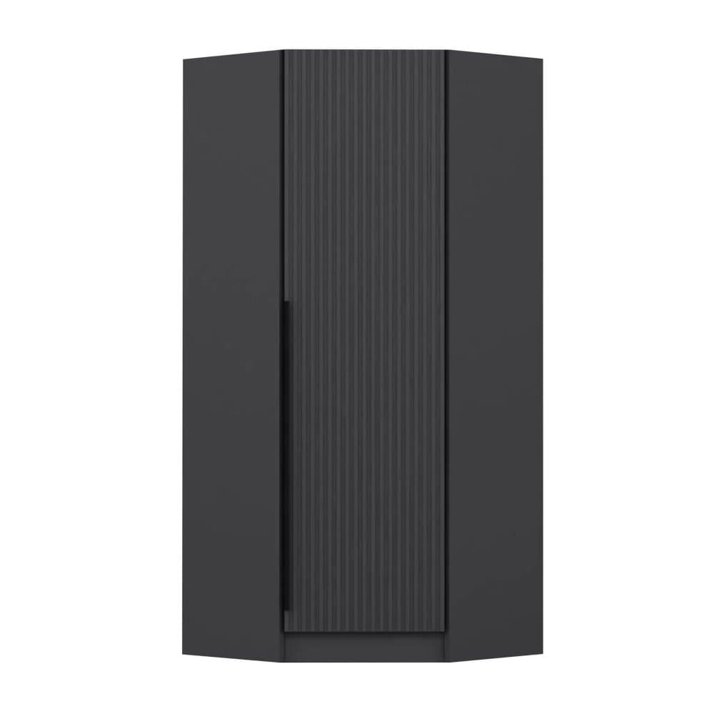 Šatníková skriňa Kale Plus 1 Anthracite - 210 1