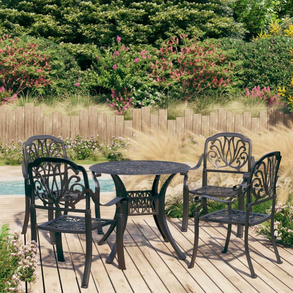 Záhradný bistro set 5 ks liaty hliník Dekorhome 1
