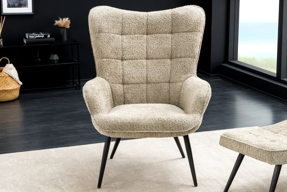 Kreslo IKAROS bouclé Dekorhome 1
