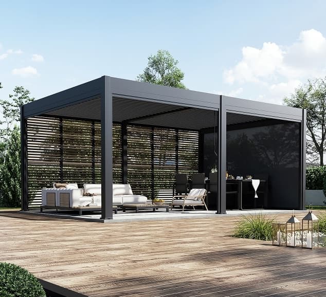 Bioklimatická pergola 6x4 m INTRO DUO Rojaplast 1