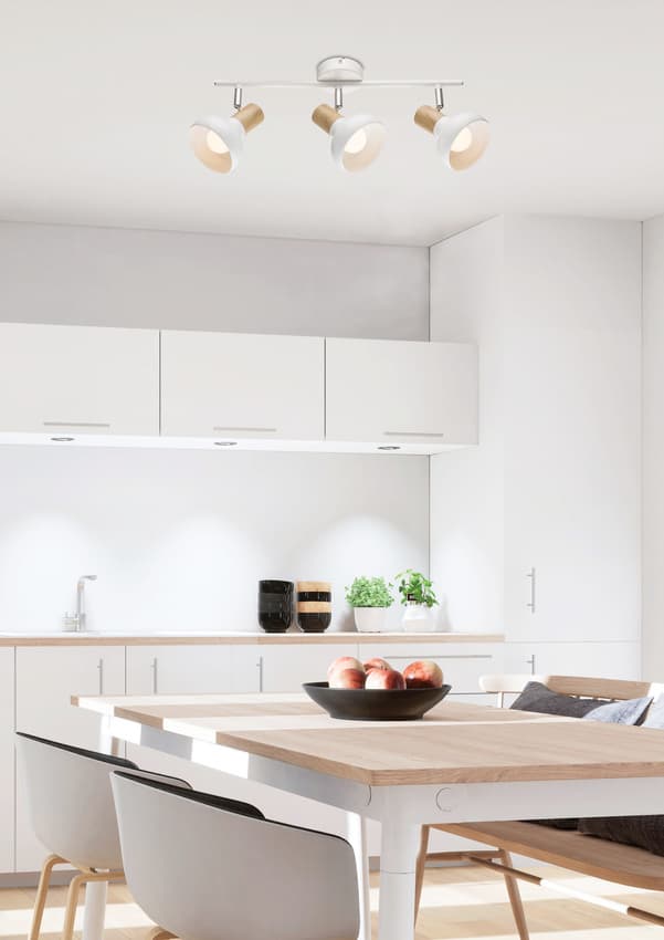 Závesná stropná lampa 3xE14 biela PUERTO 1