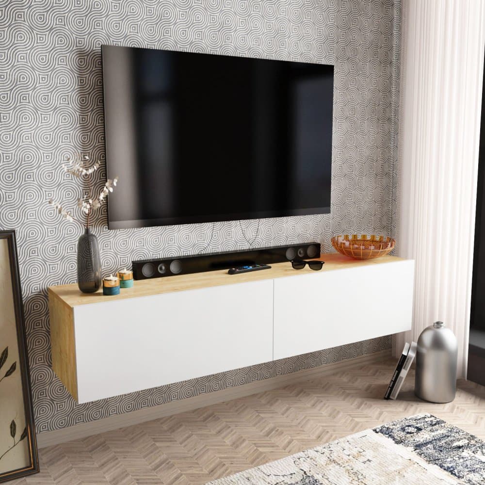 TV stolík Poling - White, Sapphire 1