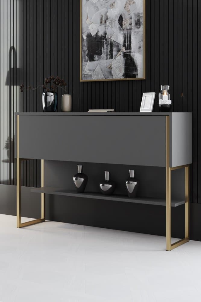Komoda Luxe - Gold, Anthracite 1
