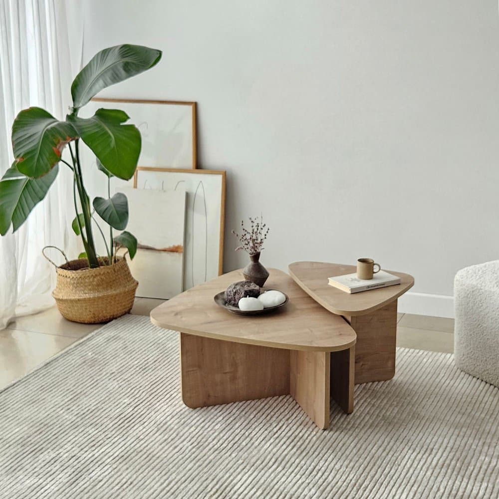Súprava konferenčných stolíkov Ballare Set - Sapphire Oak 1