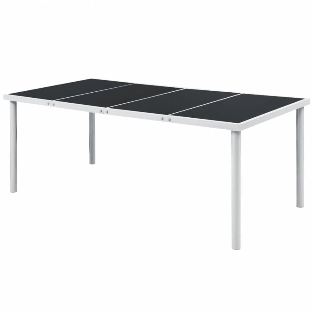 Záhradný jedálenský stôl 190x90 cm čierna 1
