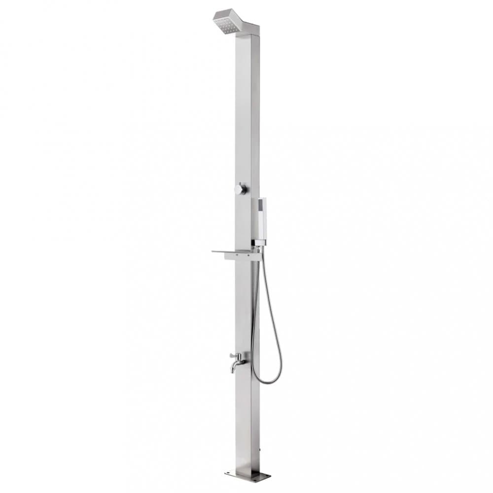 Záhradná sprcha 220 cm strieborná Dekorhome 1