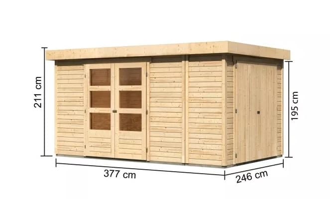 Drevený záhradný domček RETOLA 6 Lanitplast 1