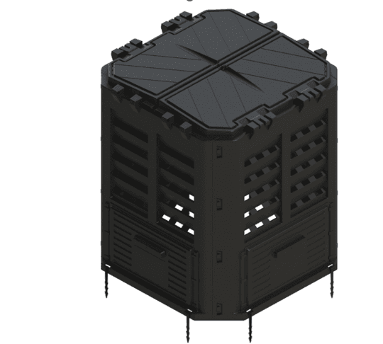 Kompostér CLIC 360L Rojaplast 1