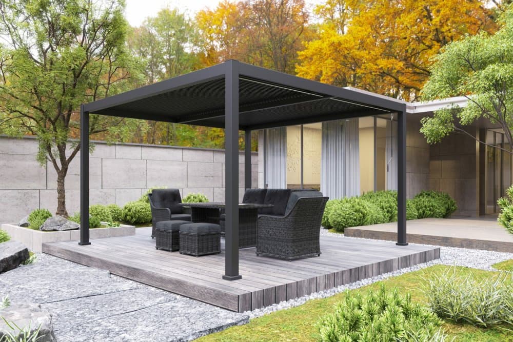 Bioklimatická pergola 4x4 m BERMEO HomeGarden 1