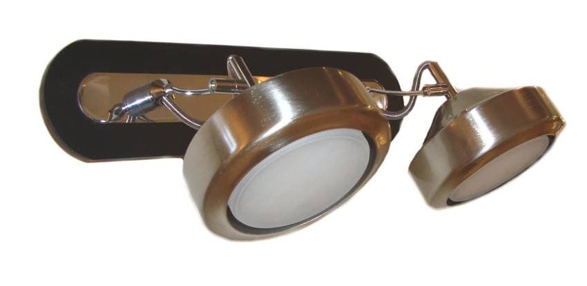 Nástenná lampa 2X9W GX53 saténová/wenge EARTH 1