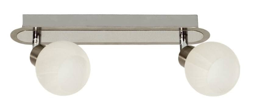 Nástenná lampa 2X40W G9 saténový chróm ALABASTER