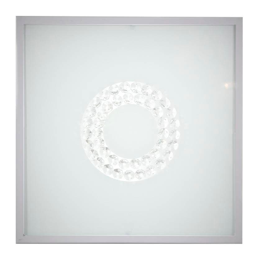 Stropné svietidlo plafond 29X29 16W LED 6500K saténový kruh LUX 1