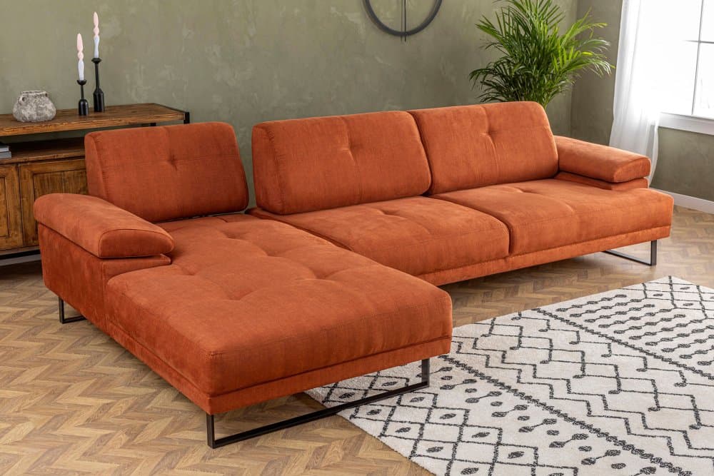 Rohová sedacia súprava / Rohová pohovka Mustang Small Left - Orange 1
