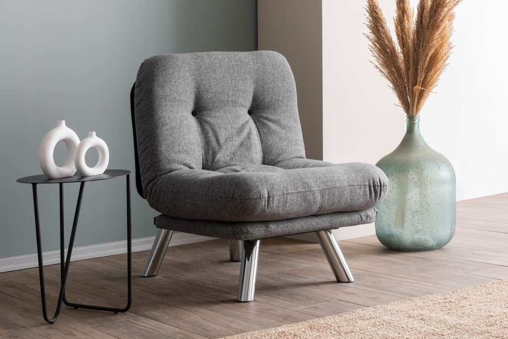 Rozkladacie kreslo Misa Small Solo - Light Grey
