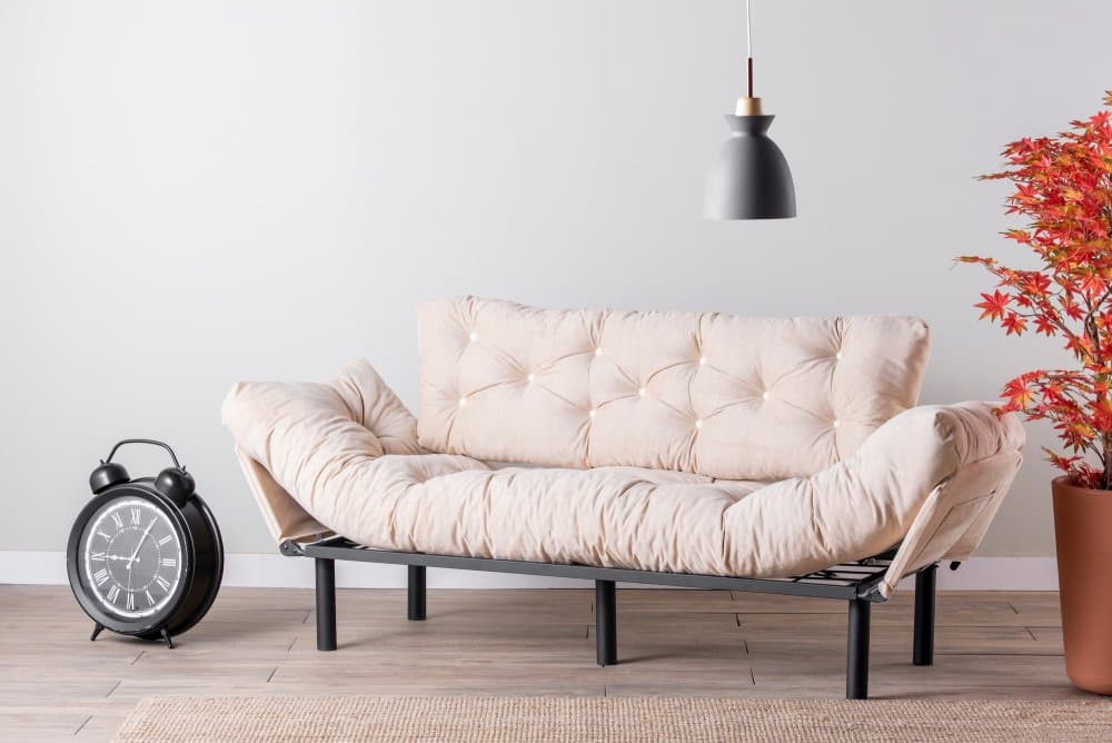 Trojmiestna rozkladacia pohovka Nitta Triple - Cream