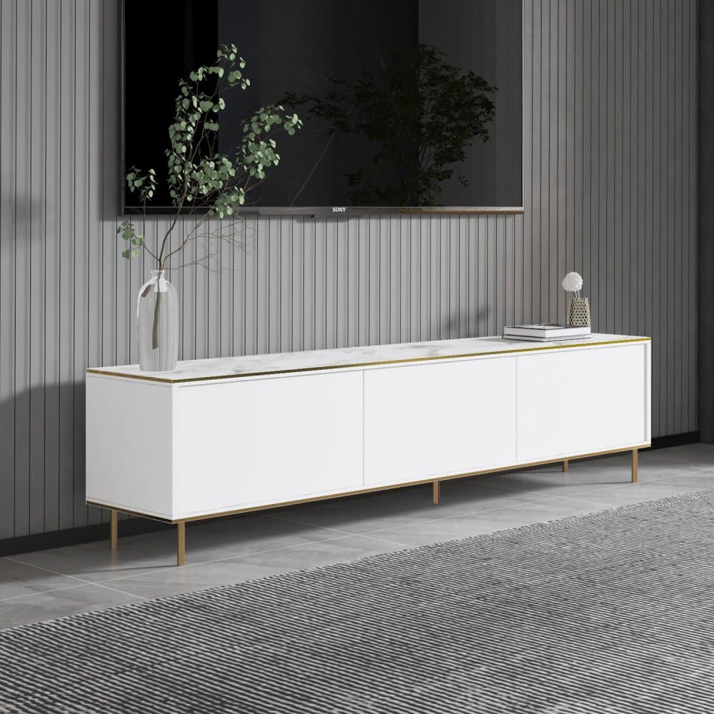 TV stolík Imaj - Marble, White