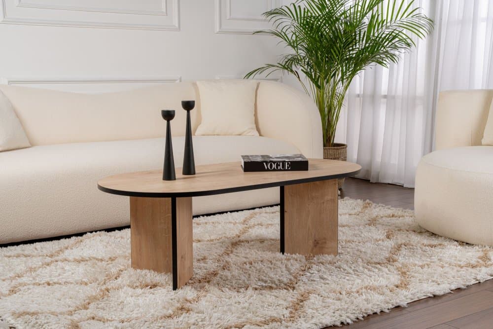 Konferenčný stolík Sable - Sapphire Oak, Black 1