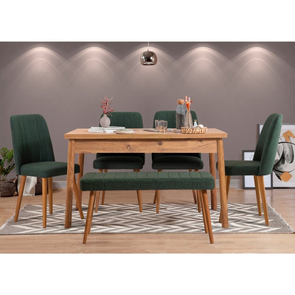 Set stola a stoličiek (6 kusov) Costa Atlantic Green