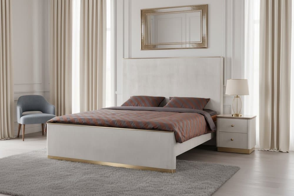Stilig Bedroom ST890K Čalúnená posteľ 180 cm + 2 nočné stolíky ST891 1