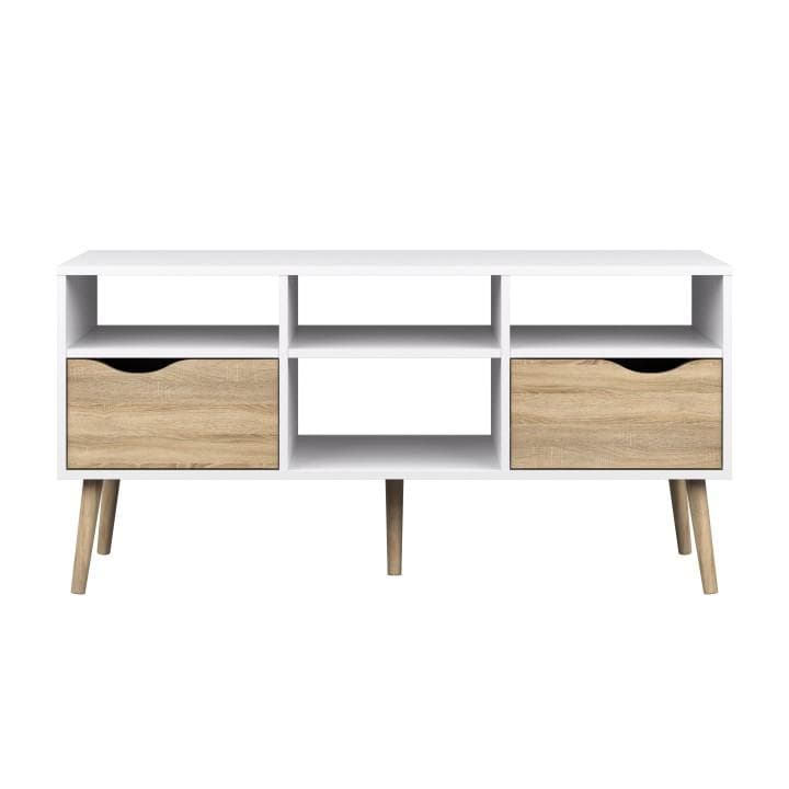 TV stolík OSLO 75391 dub sonoma / biela Tempo Kondela