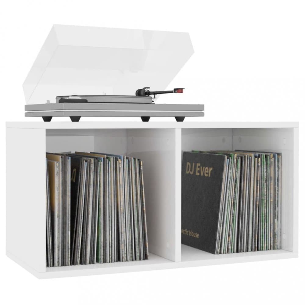 Úložný box na LP dosky drevotrieska Dekorhome 1