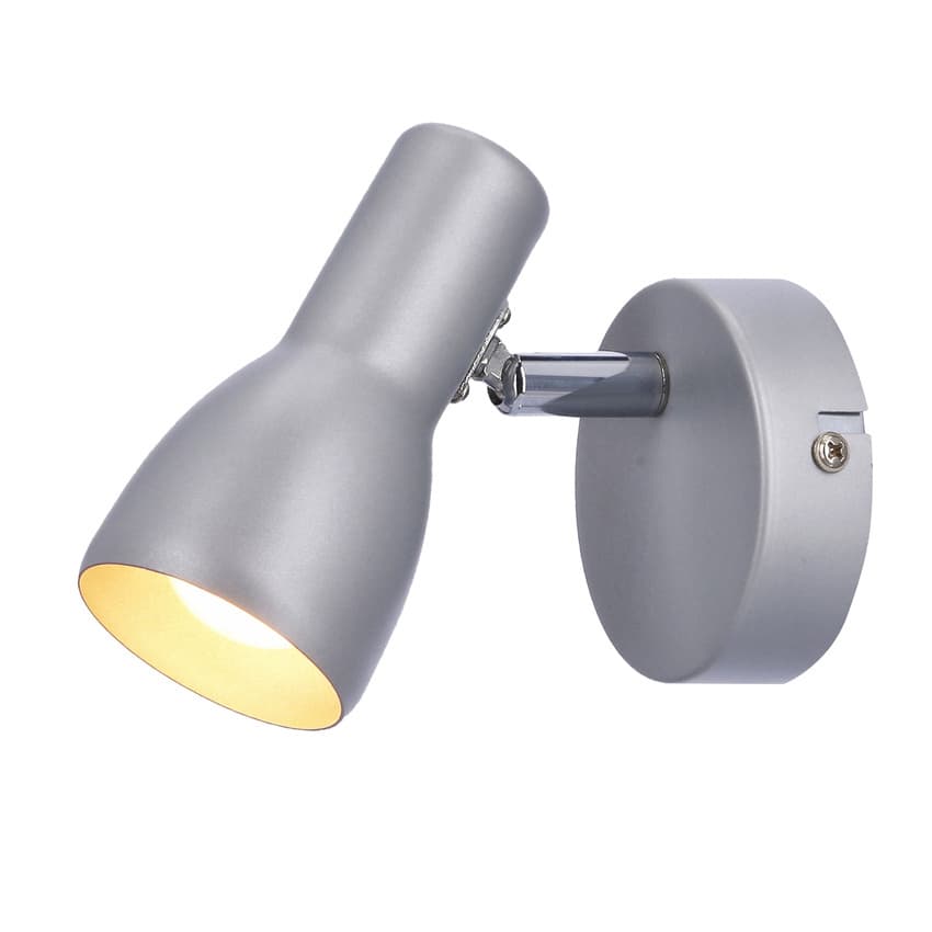 Nástenná lampa Picardo E14 sivo-strieborná 1