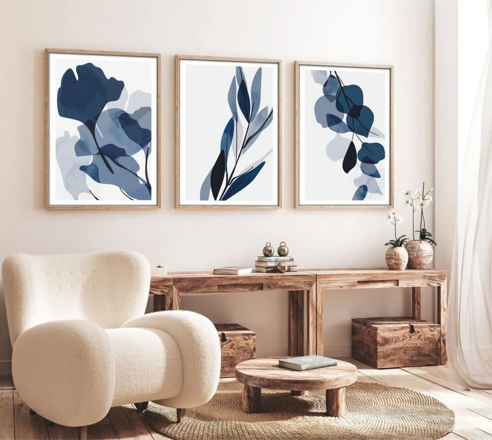 Dekoratívny rámovaný obraz z MDF (3 kusy) Huhu207 - 50 x 70 1